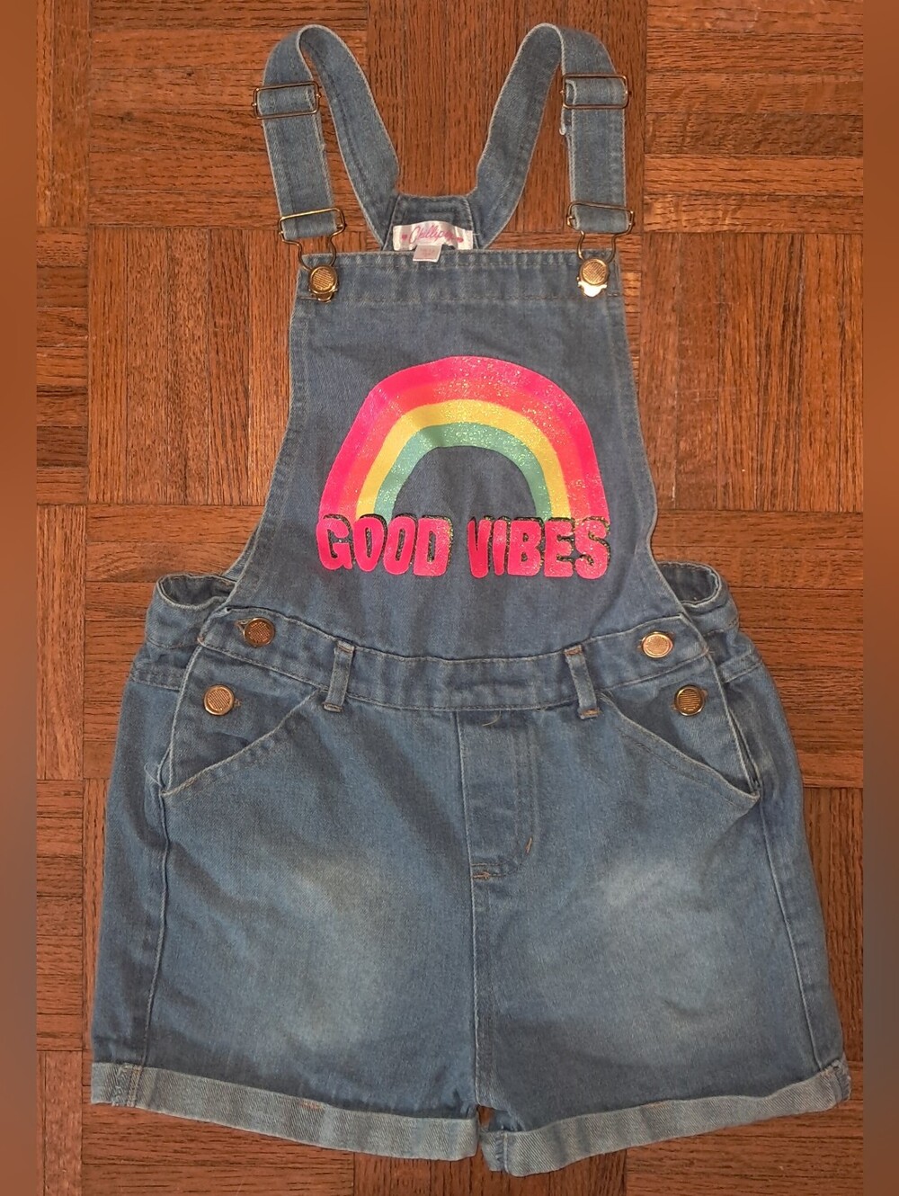Kids Chillipop Size 10/12 Denim Overalls